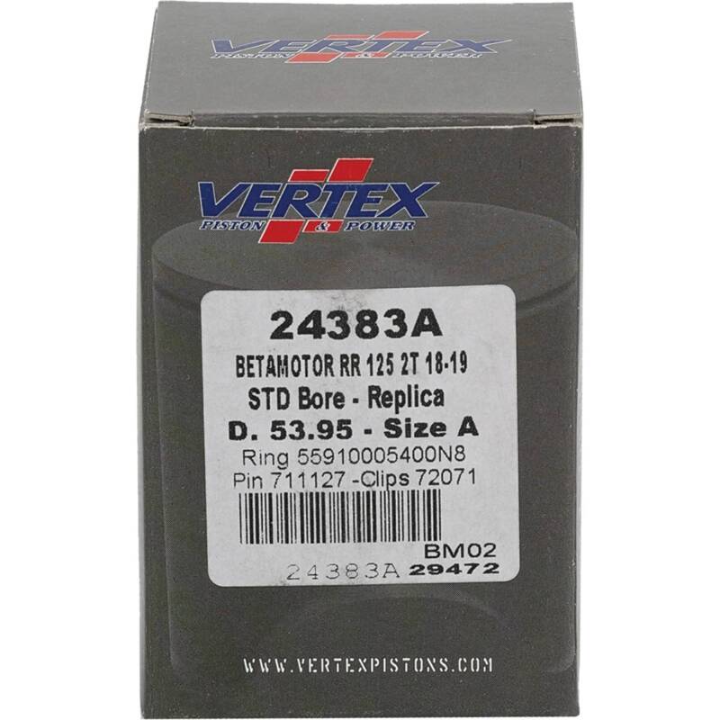 Vertex Pistons Vertex Piston 18-24 Beta RR 2T 125 125cc Cast Replica Piston Kit