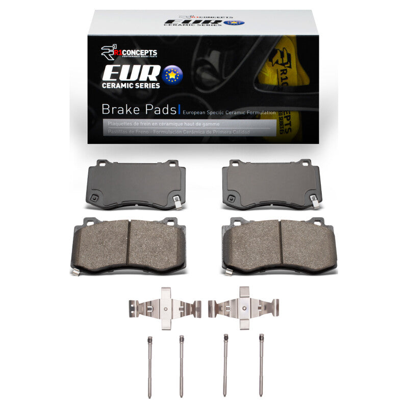 R1 Concepts R1 2005-2023 Chrysler 300 Front R1 Euro Ceramic Pads & Hardware Kit