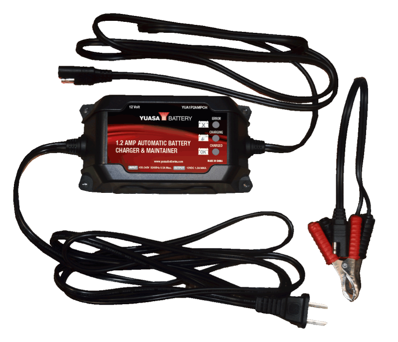 Yuasa Battery Yuasa 1.2 Amp Charger & Maintainer - 12V