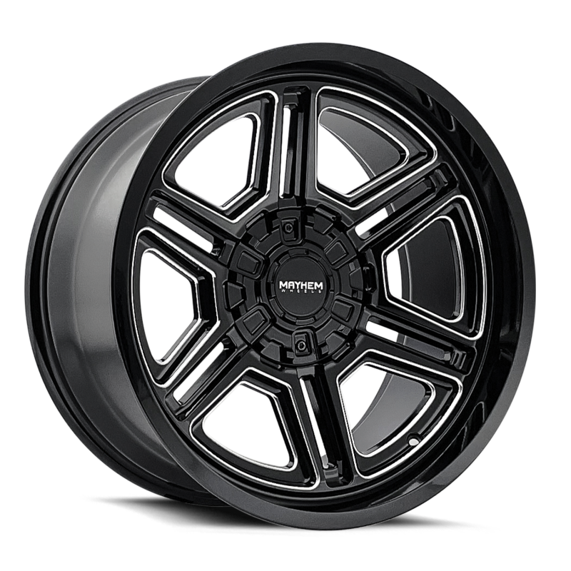 Mayhem 8117 Hermosa 20x9 / 5x127 BP/ 18mm Offset / 87mm Hub Black/Milled Wheel