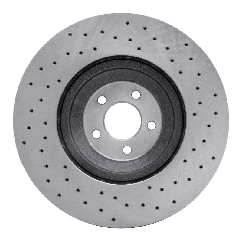 DFC 16-18 Ford Mustang Right Front Drilled Brake Rotor