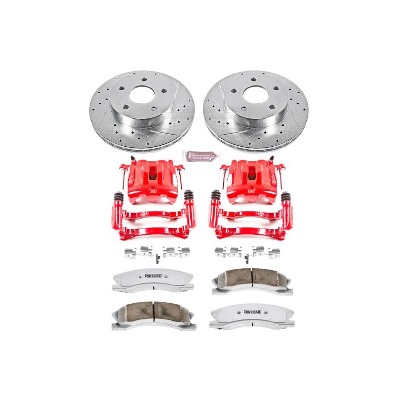 PowerStop Power Stop 99-04 Jeep Gr& Cherokee Front Z26 Street Kit w/Cals