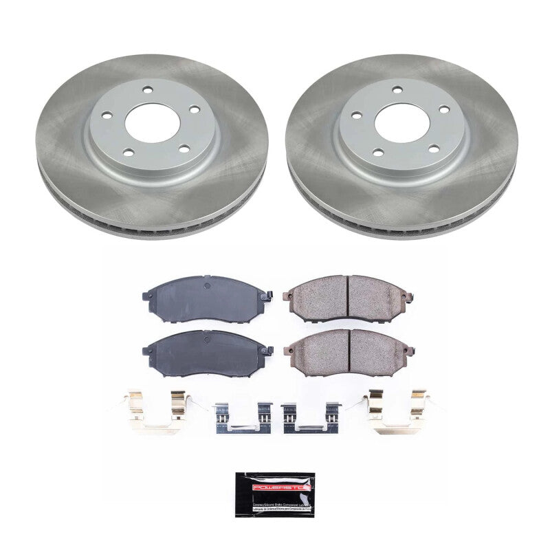 PowerStop Power Stop 02-06 Infiniti Q45 Front Semi-Coated Rotor Kit