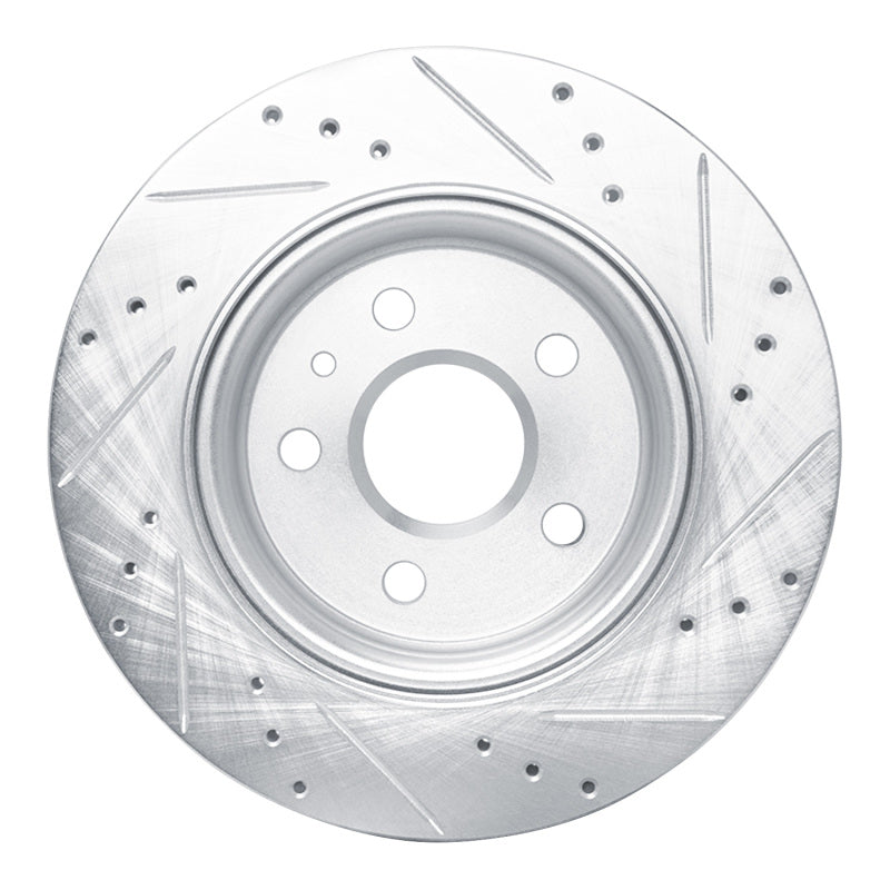 R1 Concepts R1 10-25 Buick ALLURE Rear Left Drilled & Slotted Silver Brake Rotor