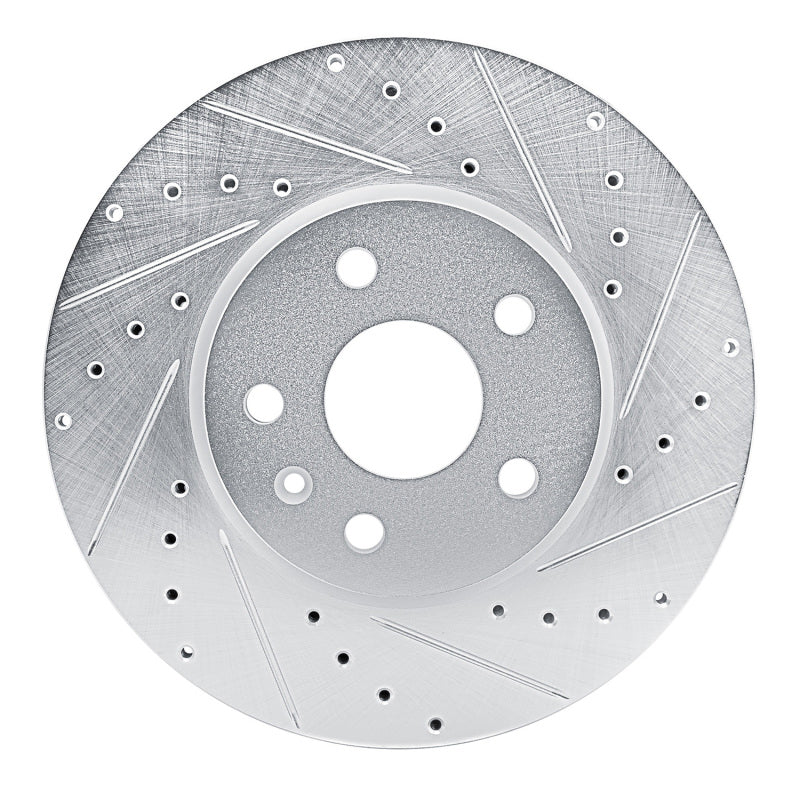 R1 Concepts R1 19-25 Buick Envision Front Right Drilled & Slotted Silver Brake Rotor