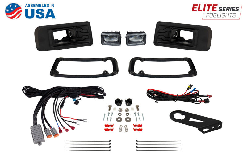 Diode Dynamics 2022+ Ford Maverick Elite Series Add-On LED Fog Light Kit Yellow
