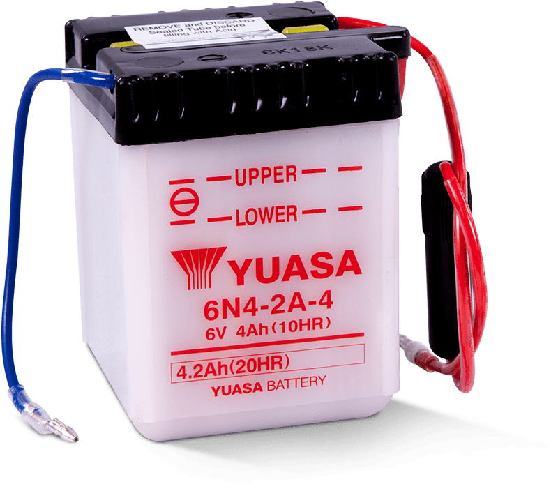 Yuasa Battery Yuasa 6N4-2A-4 Conventional 6-Volt Battery