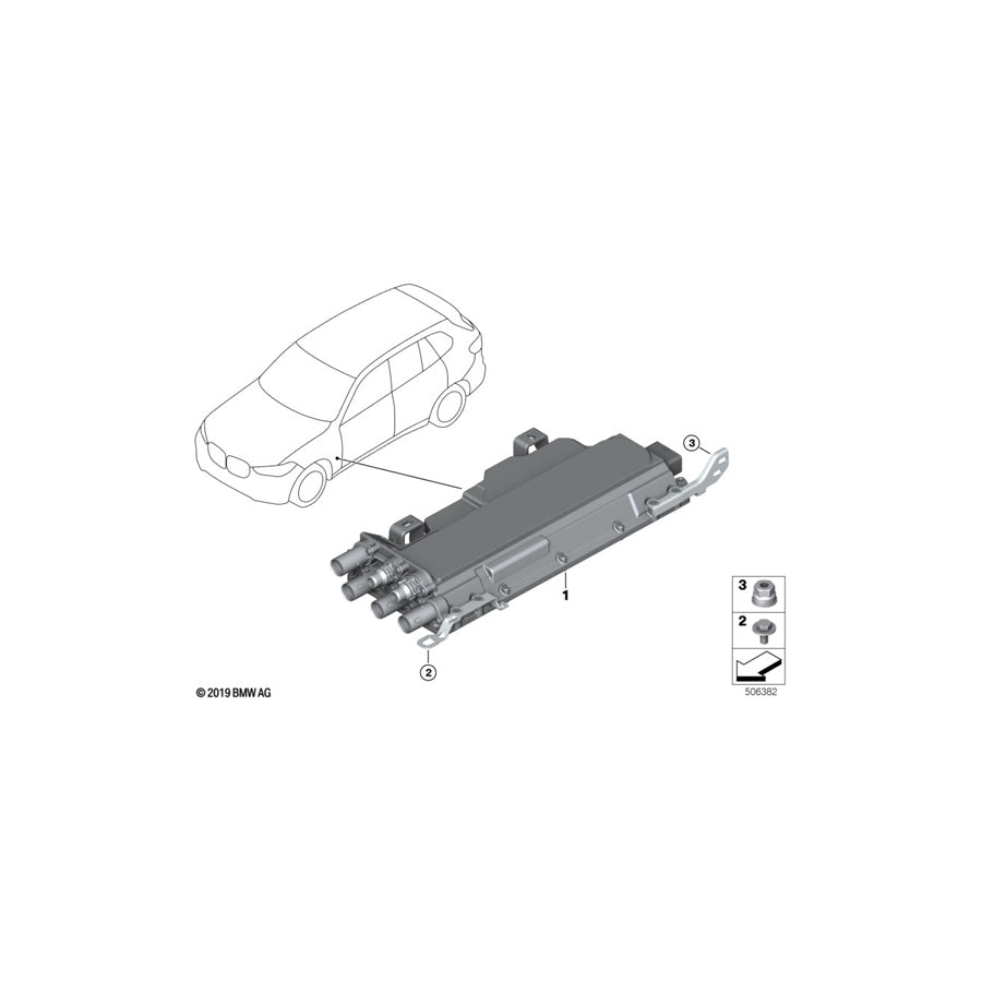 Genuine BMW 61449485032 G20 G05 Control Unit, Kle Convenience Charging (Inc. 330e & X5 45eX) | ML Performance US