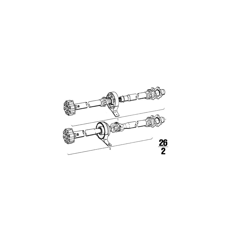Genuine BMW 26111103376 Drive Shaft 5-GANG + KH (Inc. 2002, 2002ti & 2000tii) | ML Performance US Car Parts