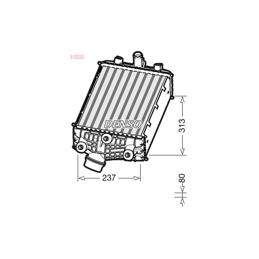 DENSO DIT28001 Intercooler for Porsche 911