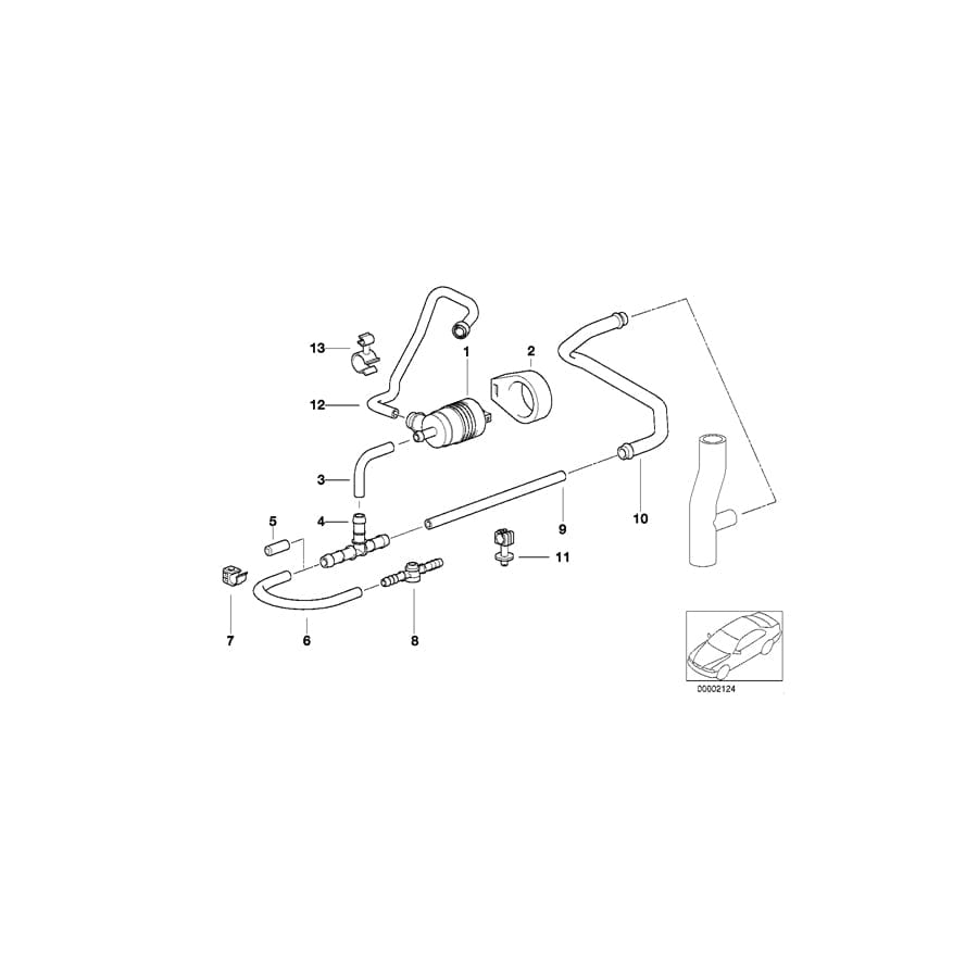Genuine BMW 11641405764 E31 E36 E38 Hose With Anti-Scuffing 380mm (Inc. 850Ci, Z3 M & 750iL) | ML Performance UK Car Parts