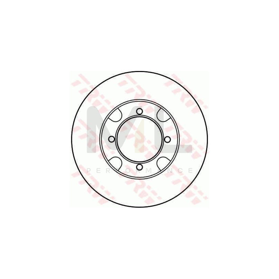 TRW DF2589 Brake Disc for MAZDA 626 Solid | ML Performance Car Parts