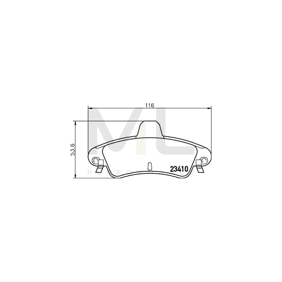 TEXTAR 2341005 Brake pad set not prepared for wear indicator | ML Performance Car Parts