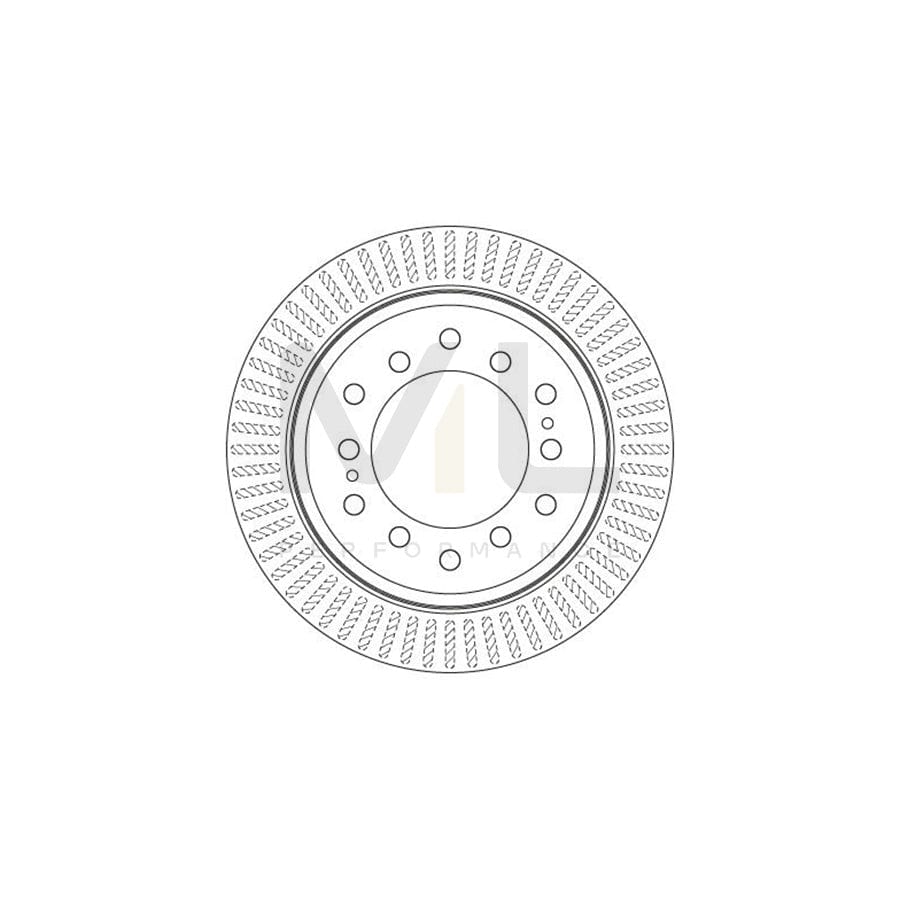 TRW DF6342 Brake Disc Vented, Painted | ML Performance Car Parts