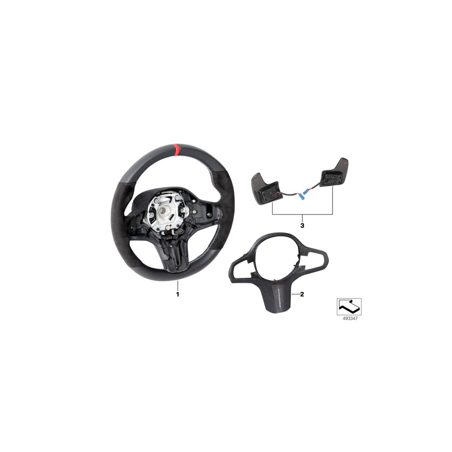 Genuine BMW 32302457070 G01 G02 Steering Wheel M PERFORMANCE (Inc. X3) | ML Performance US Car Parts