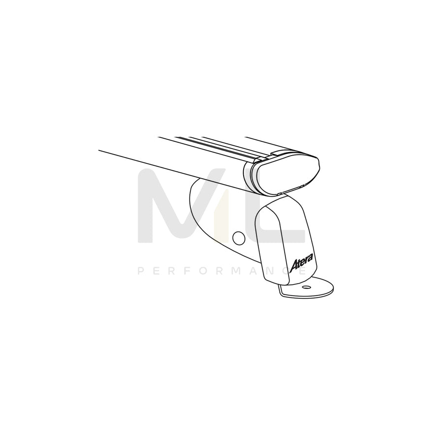 Atera Signo 047119 Roof bars for VW CADDY for cars without rails, 110 cm, 100 kg, Aluminium