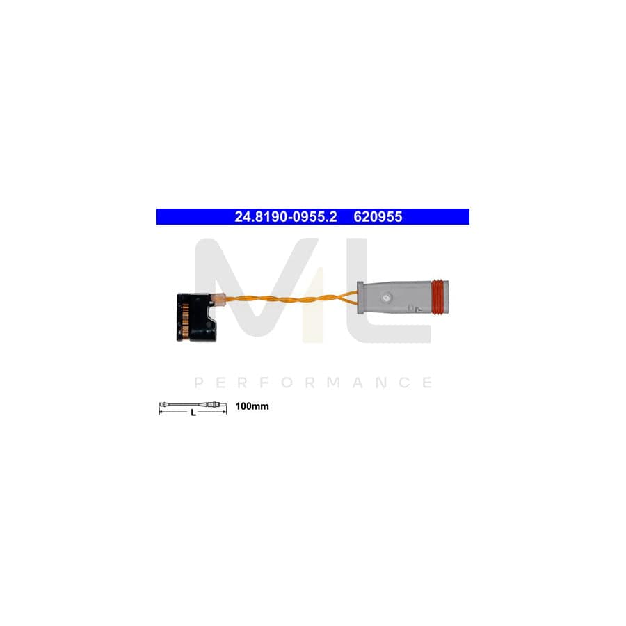 ATE 24.8190-0955.2 Brake pad wear sensor suitable for MERCEDES-BENZ E-Class