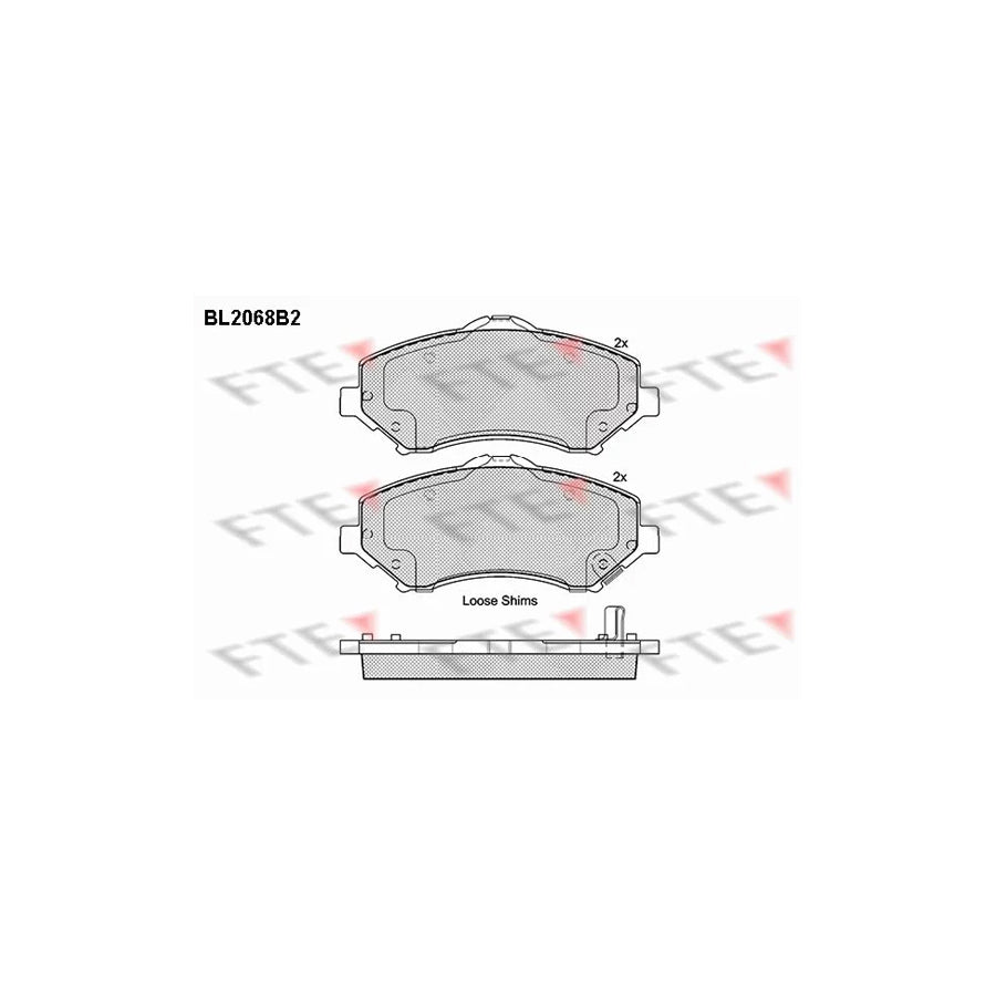 FTE Bl2068B2 Brake Pad Set