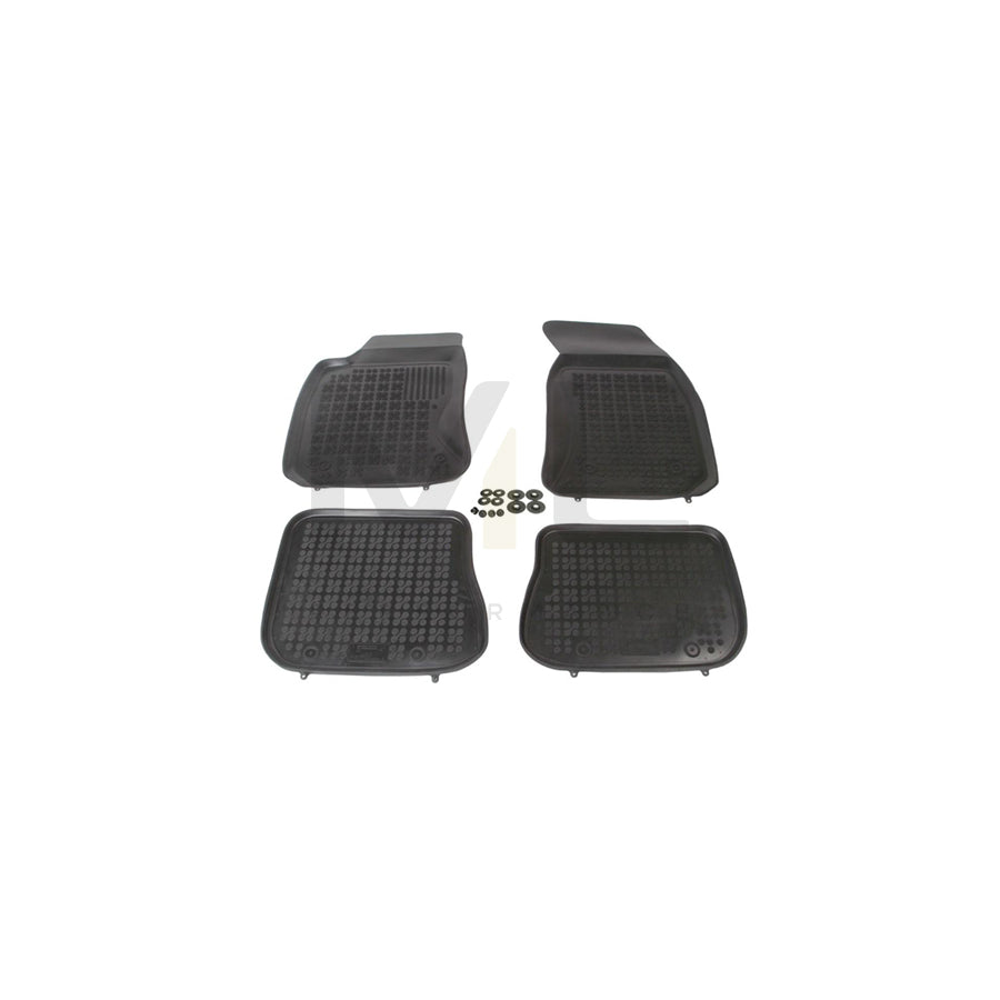 REZAW PLAST Tailored 200310 Floor mat set for AUDI A4 Elastomer, Front and Rear, Quantity: 4, Black