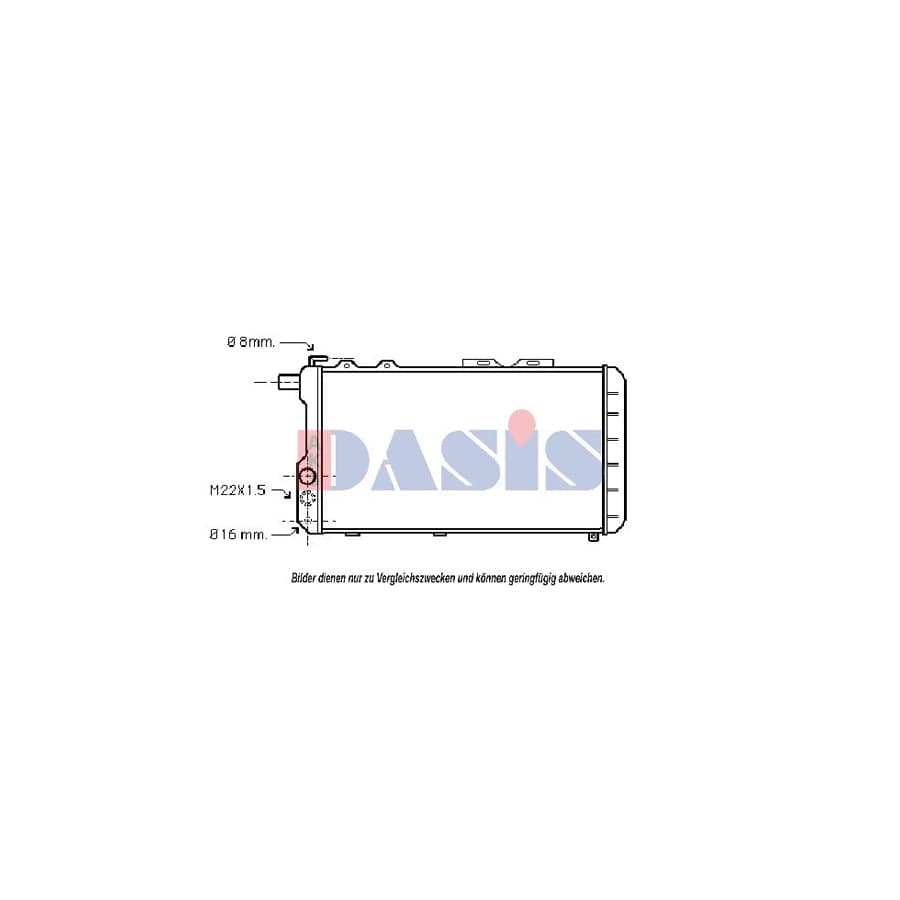 AKS Dasis 480160N Engine Radiator for Audi 100