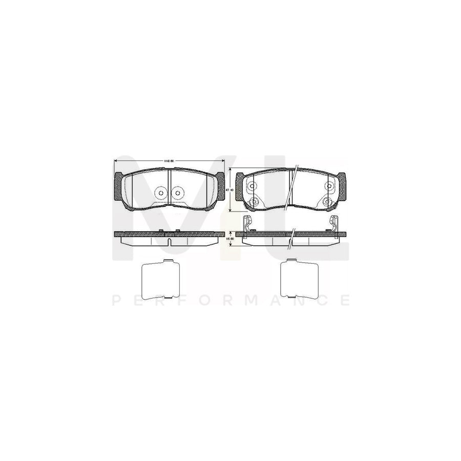 Bosch 0986Tb2978 Brake Pad Set Excl. Wear Warning Contact, With Accessories | ML Performance Car Parts