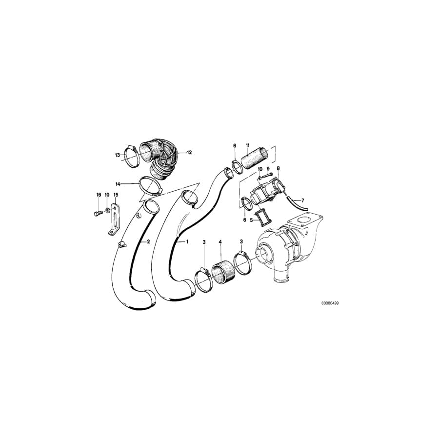 Genuine BMW 11651273349 E23 Hose (Inc. 745i) | ML Performance UK Car Parts