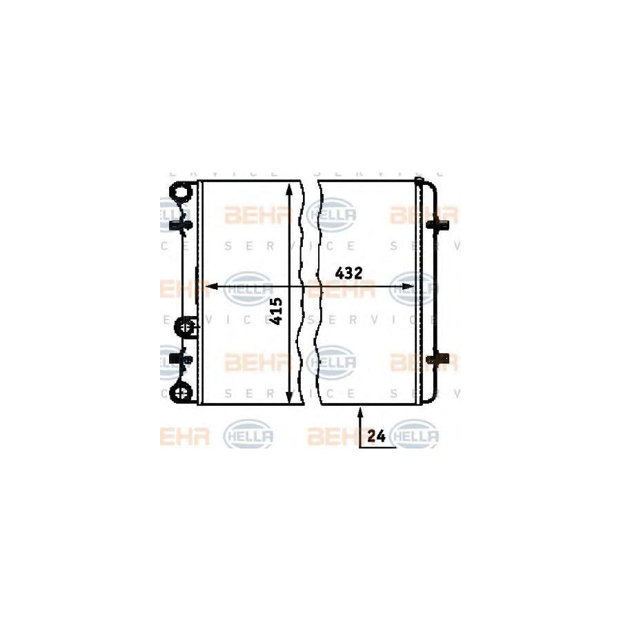 Hella 8MK 376 713-774 Engine Radiator