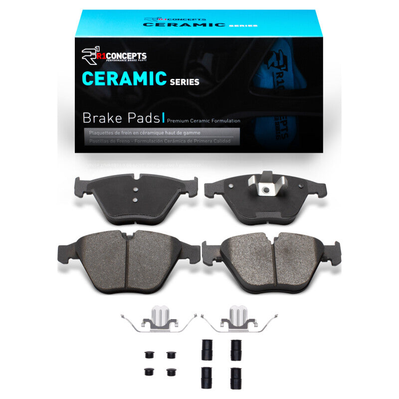 R1 Concepts R1 2007-2015 BMW 323I Front R1 Ceramic Pads & Hardware Kit