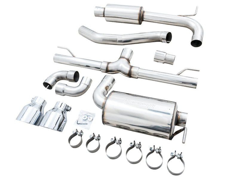 AWE Tuning 2022 VW GTI MK8 Touring Edition Exhaust - Chrome Silver Tips