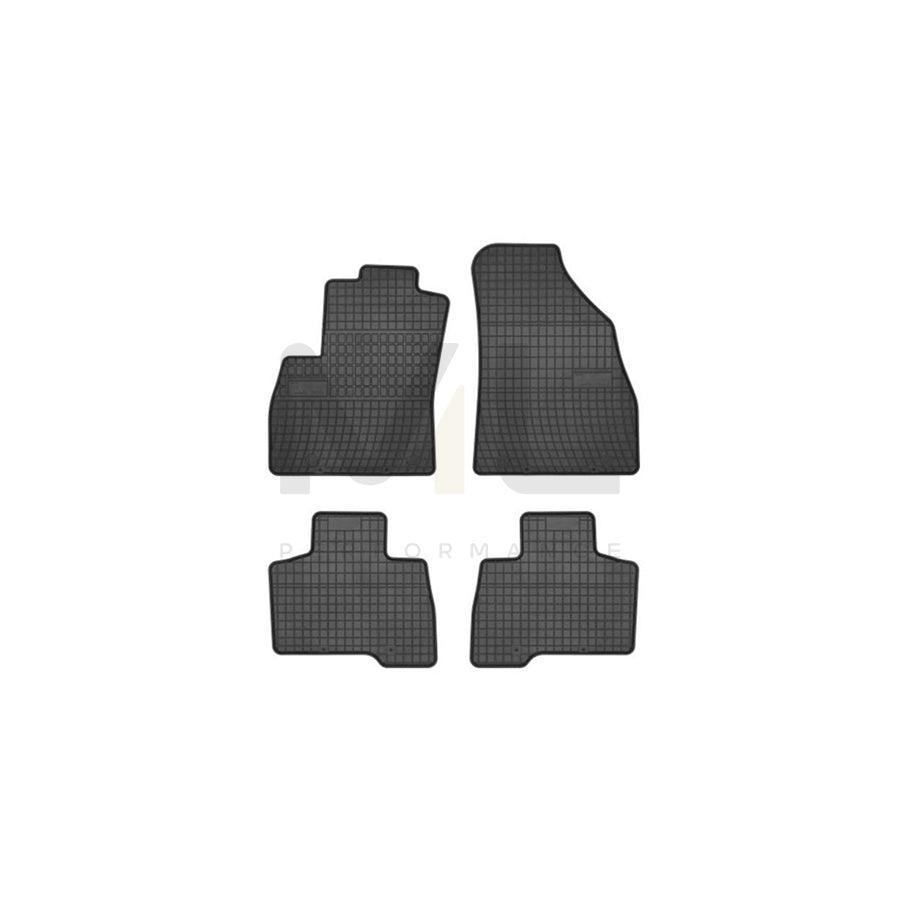 FROGUM Tailored 0637 Floor mat set Elastomer, Front and Rear, Quantity: 4, Black, (LHD)