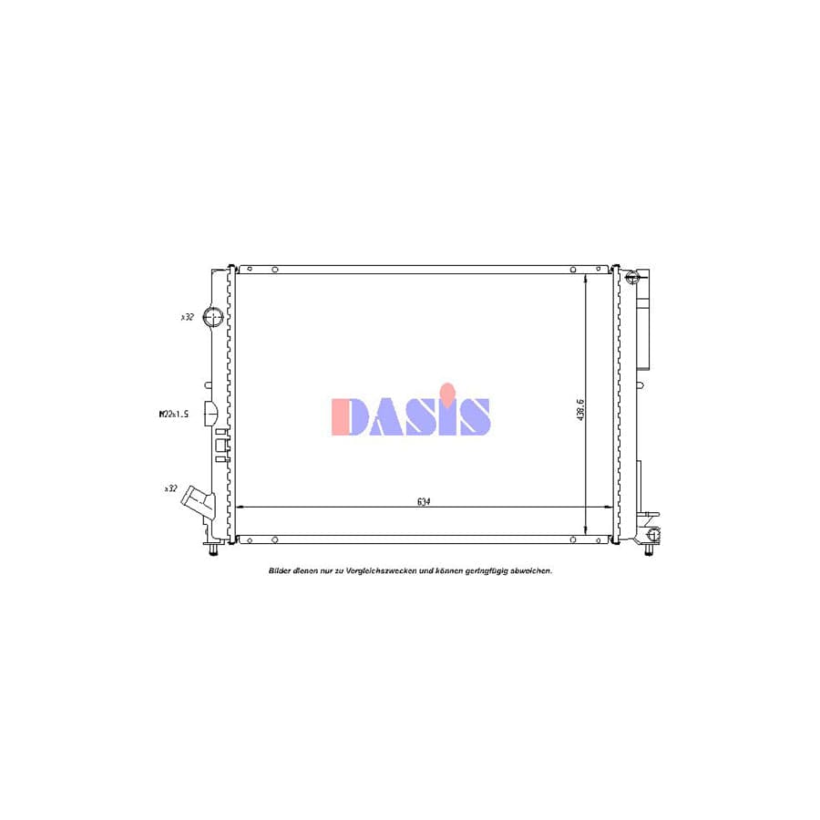 AKS Dasis 181270N Engine Radiator