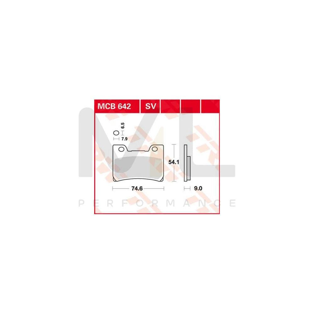 TRW Organic Allround Mcb642 Brake Pad Set | ML Performance Car Parts