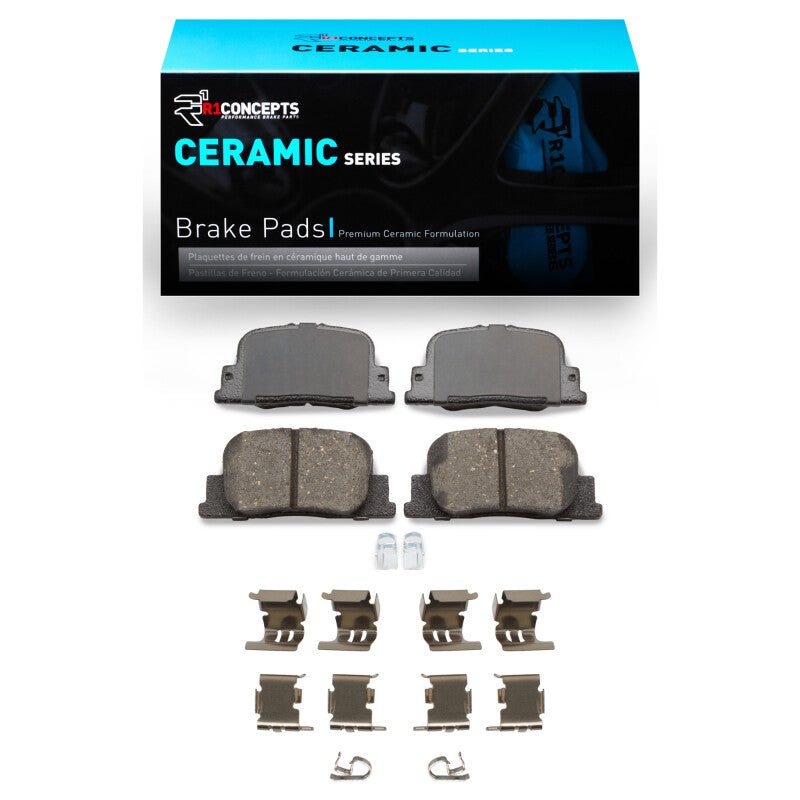 R1 Concepts R1 2000-2010 Lexus ES300 Rear R1 Ceramic Pads & Hardware Kit