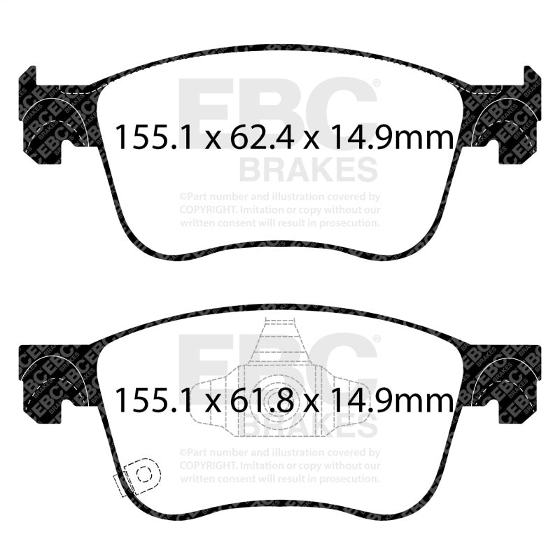 EBC 2022+ Acura Integra 1.5T Bluestuff Front Brake Pads