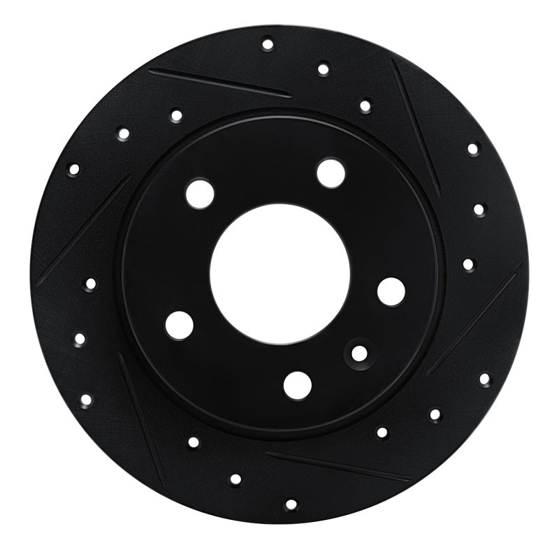 R1 Concepts R1 20-25 Buick Encore GX Rear Right Drilled & Slotted Black Brake Rotor