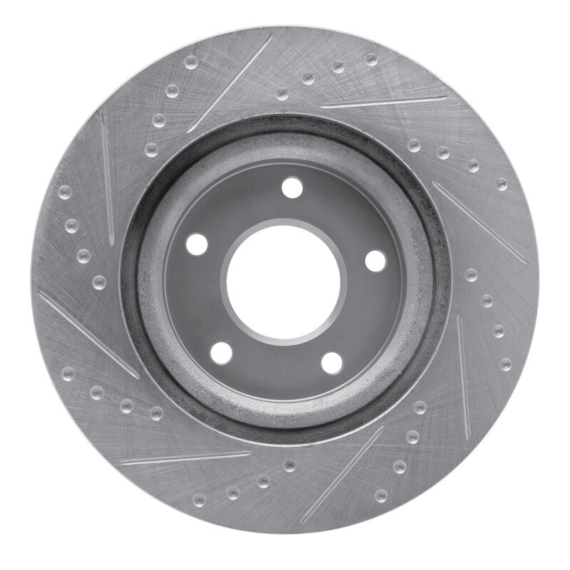 R1 Concepts R1 07-25 Chrysler SEBRING Front Right Drilled & Slotted Silver Brake Rotor