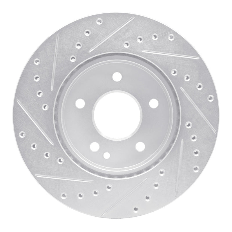 R1 Concepts R1 94-97 Mercedes-Benz C230 Front Right Drilled & Slotted Silver Brake Rotor