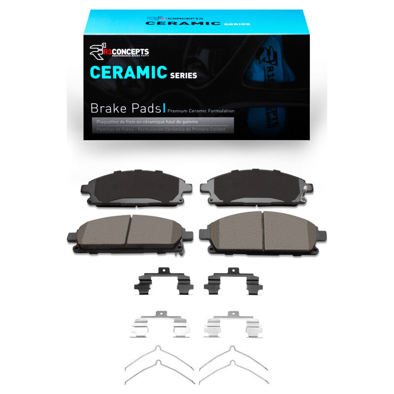 R1 Concepts R1 02-17 Acura MDX Front Ceramic Pads & Hardware Kit