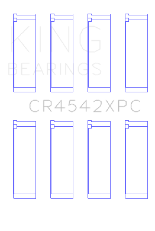 King Engine Bearings Honda K-Series pMaxKote Performance Rod Bearing Set - Size STD