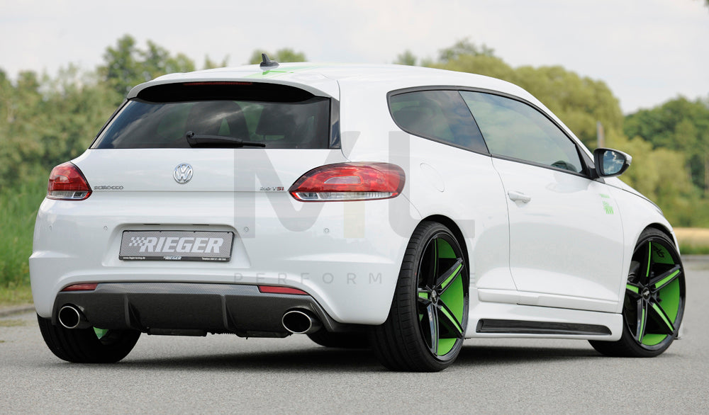 Rieger 00099281 VW 13 Scirocco R Rear Diffuser 4 | ML Performance UK Car Parts