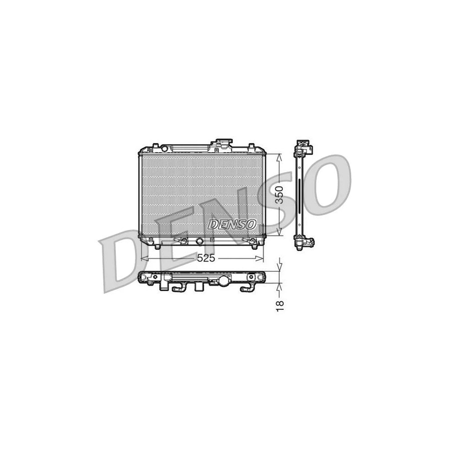 DENSO DRM47002 Engine Radiator for Suzuki Baleno