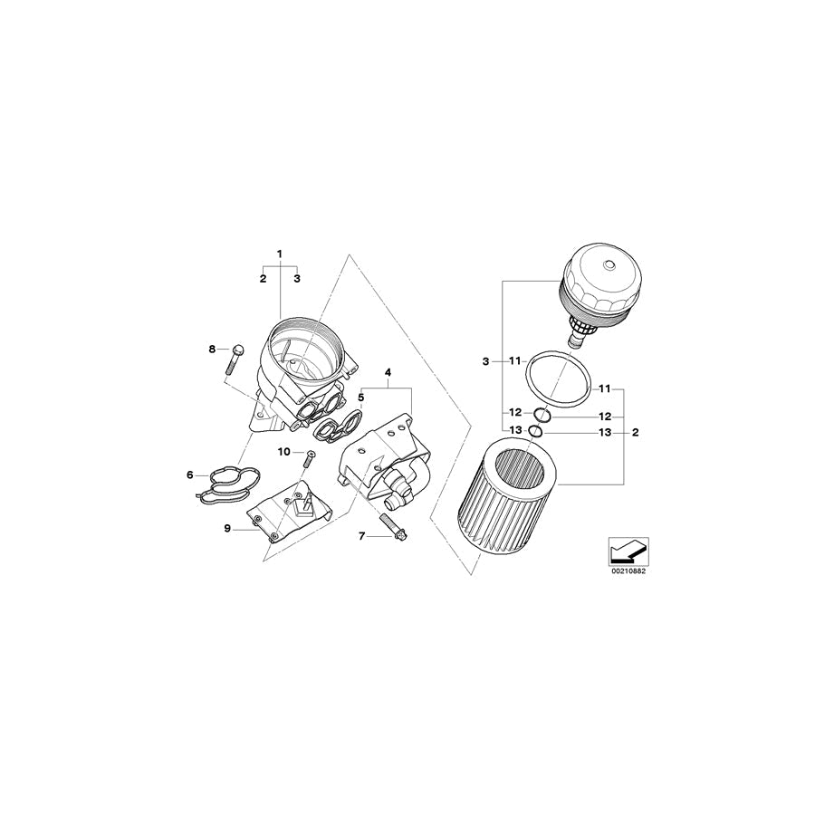 Genuine BMW 11427515063 E46 Oval Head Screw (Inc. 318Ci, 316i & 318i) | ML Performance US Car Parts