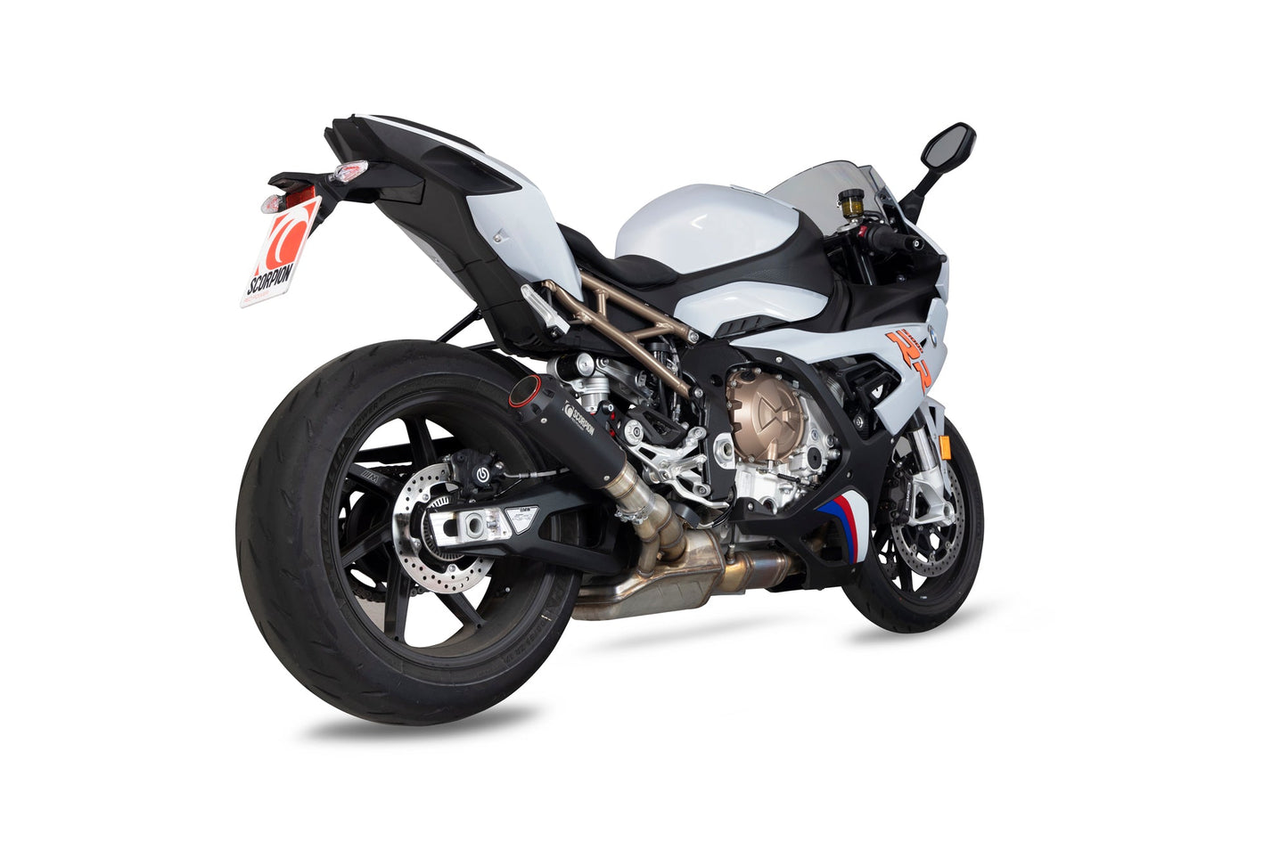 Scorpion PBM80BCER BMW S1000 RR Red Power Slip-On - Black Ceramic Coated Sleeve | ML Performance US US