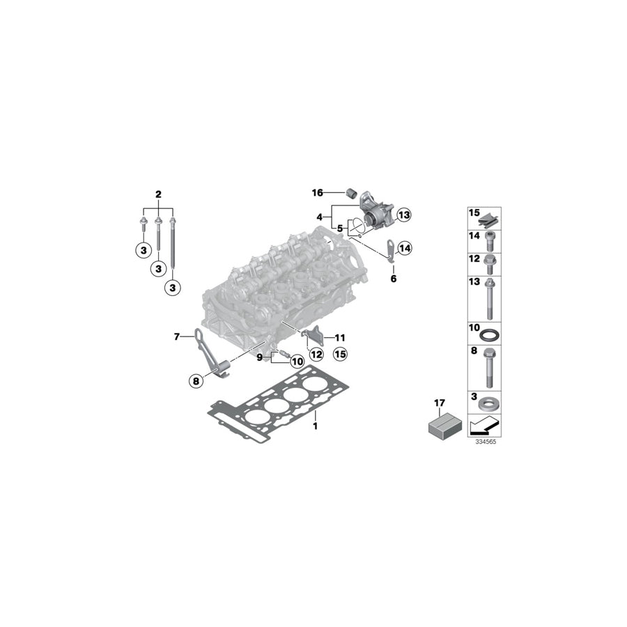 Genuine BMW 11127625152 F20 F31 Holder (Inc. 116i, 320i ed & 114i) | ML Performance US Car Parts