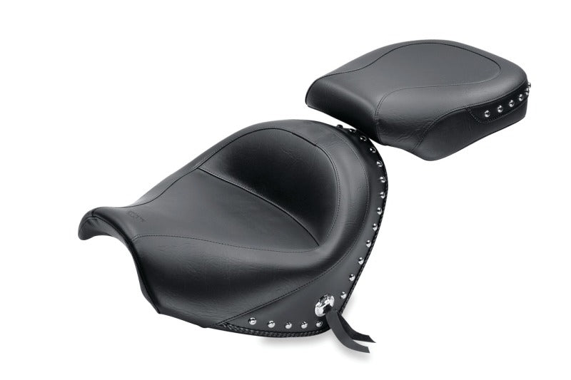 Mustang Motorcycle Mustang 05-08 Suzuki Boulevard C50,05-08 C50T,01-04 VL800 Volusia Touring 2PC Seat w/Studs - Black