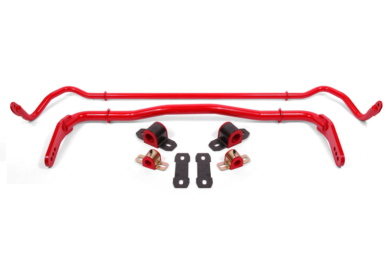 BMR Suspension BMR 08-19 Dodge Challenger Front/Rear Hollow 38mm/25mm Sway Bar Kit w/ Bushings - Red