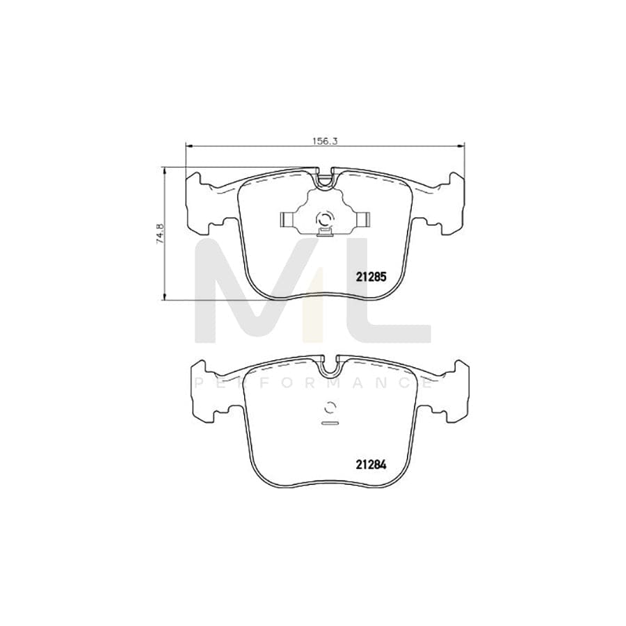TEXTAR 2128401 Brake pad set for BMW 8 (E31) prepared for wear indicator | ML Performance Car Parts