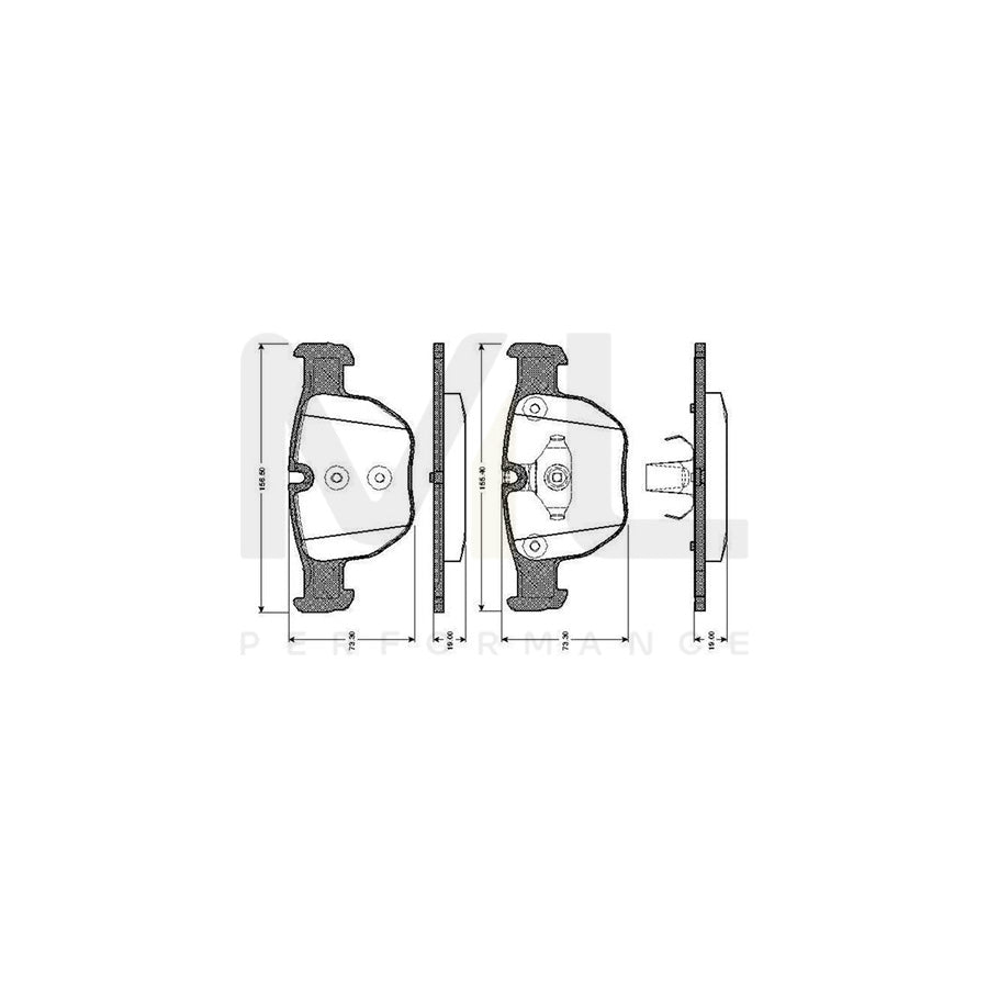 Bosch 0986Tb2444 Brake Pad Set For Land Rover Range Rover Iii (L322) Excl. Wear Warning Contact, With Accessories | ML Performance Car Parts