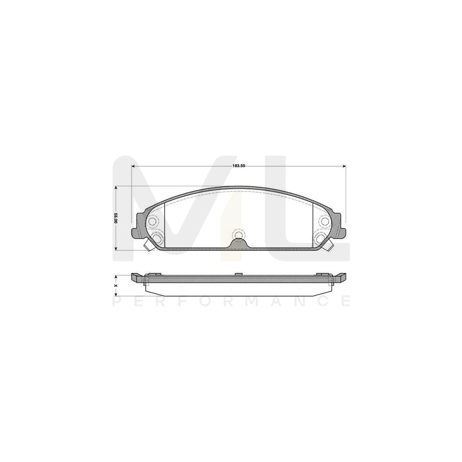 Bosch 0986Tb3119 Brake Pad Set Excl. Wear Warning Contact | ML Performance Car Parts