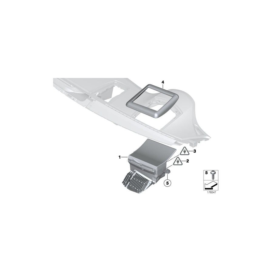 Genuine BMW 62306815501 F12 F13 Head-Up Display Left hand drive (Inc. 640iX, 650iX 4.4 & Alpina B6) | ML Performance US